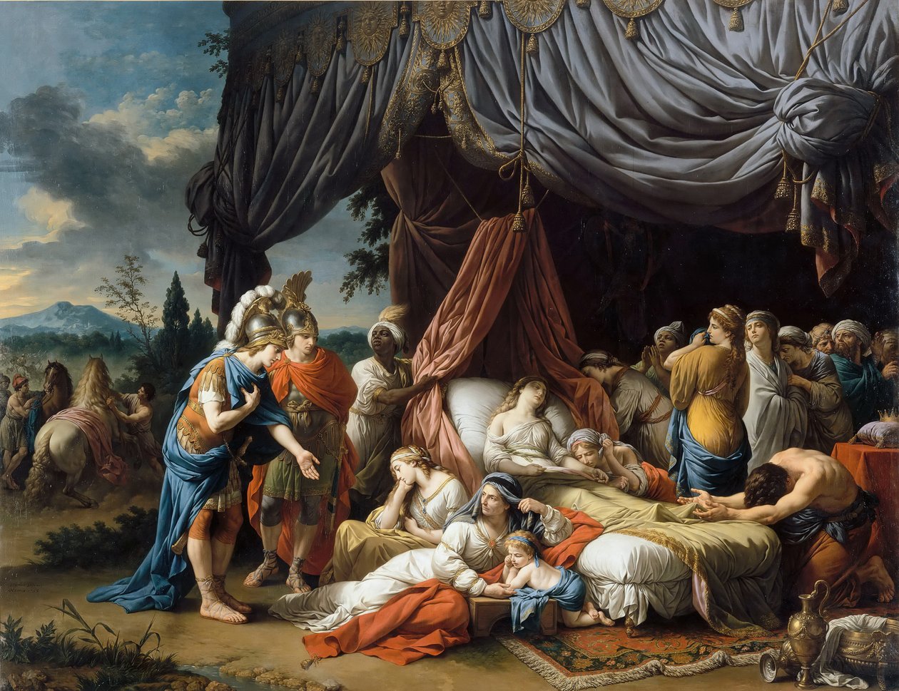 Alexander den Store og Hephaestion ved Dareios III