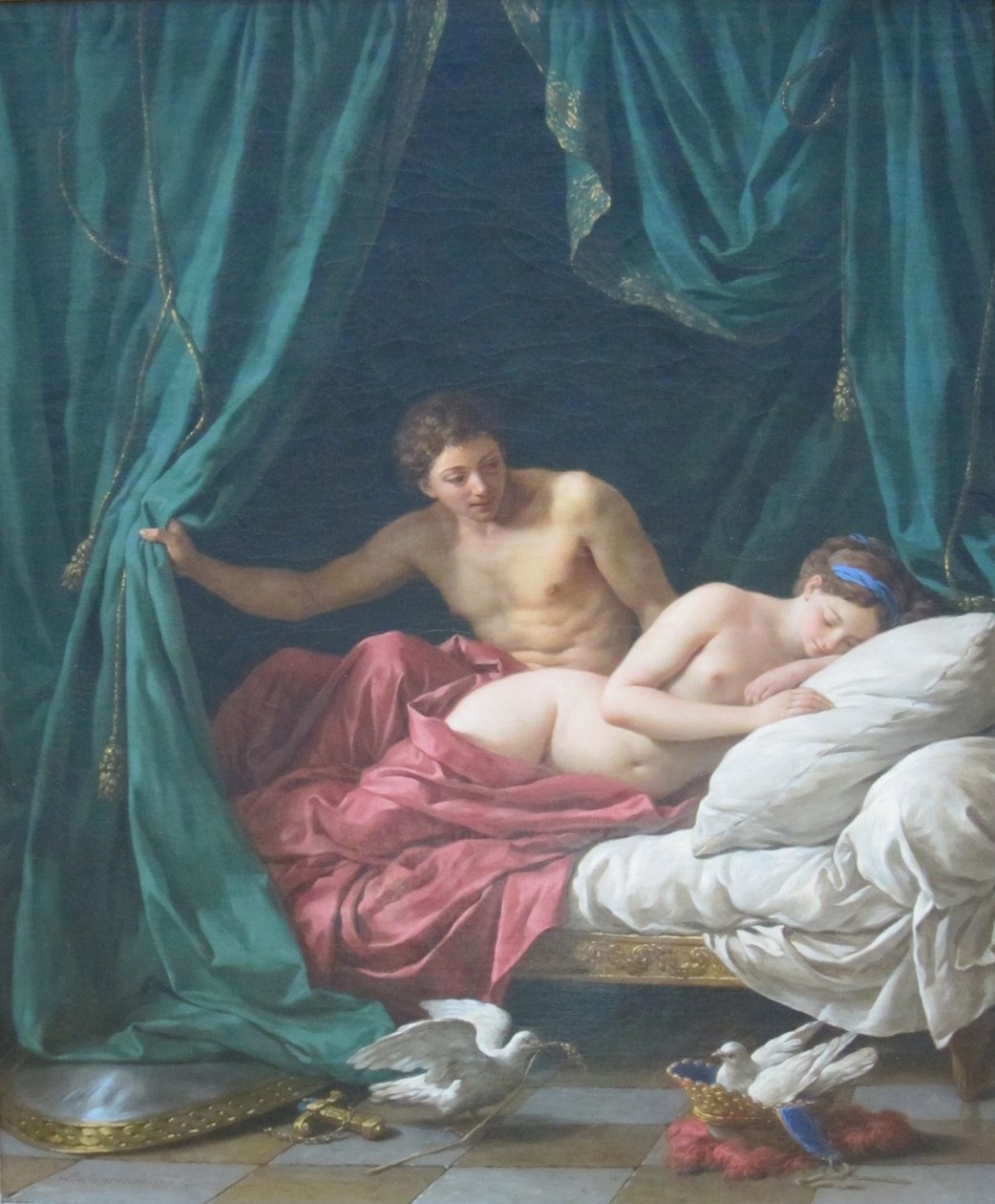 Mars amp; Venus, allegori på fred af Louis Jean François Lagrenée