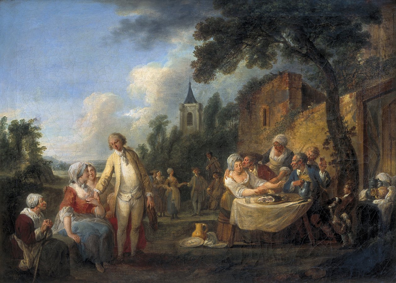 Landsbyfesten af Louis Joseph (1731 98) Watteau