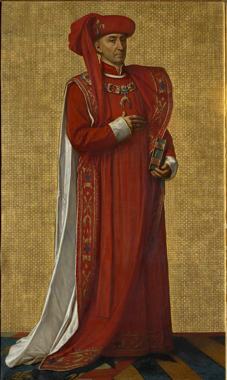 Filip den Gode 1396-1467, hertug af Bourgogne, 1872-1877. af Louis Joseph Gallait