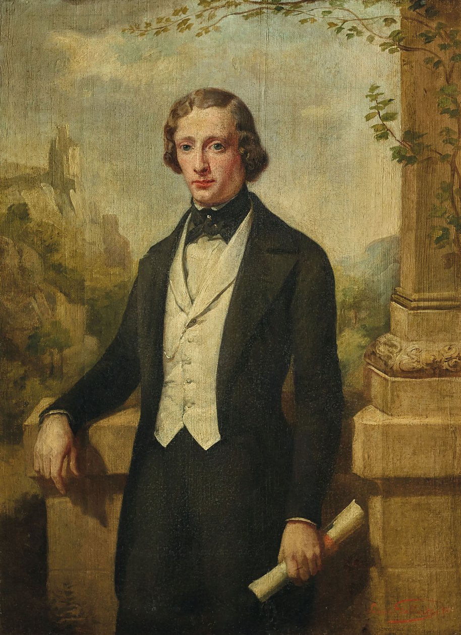 Portræt af Frederic Chopin 1810-1849, 1843. af Louis Joseph Gallait