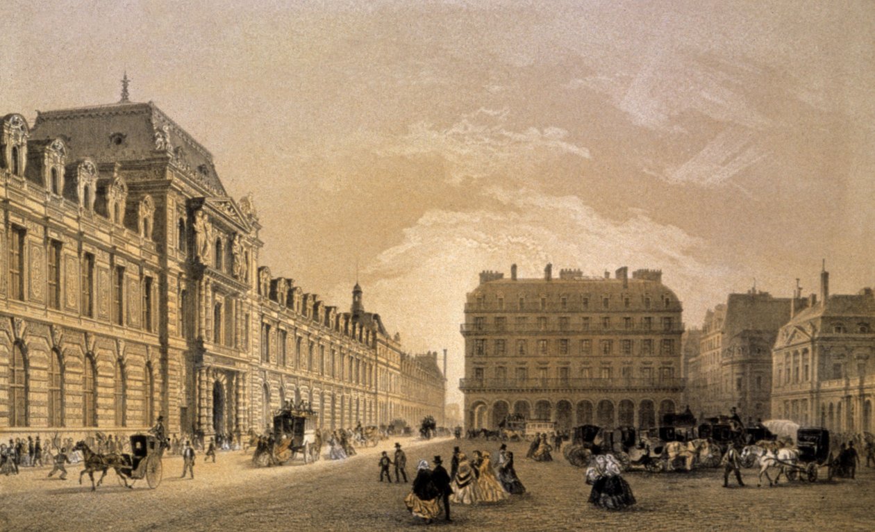 Louvre af Louis Jules (after) Arnout