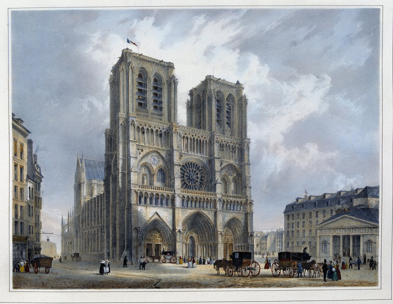 Retten i Notre-Dame - af Arnout af Louis Jules Arnout