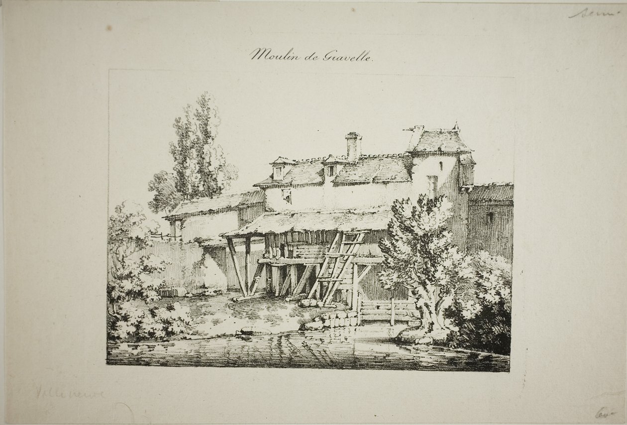 Mølle ved Gravelle, I af Louis Jules Frederic Villeneuve