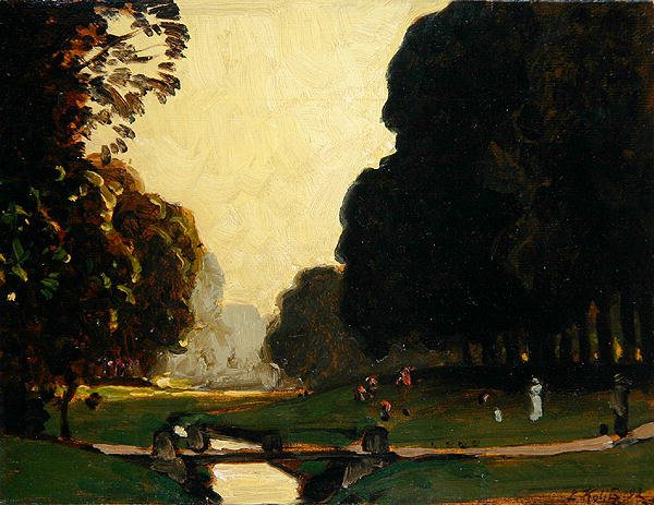 Den Lille Fulda i Karlsaue Park, Kassel af Louis Kolitz