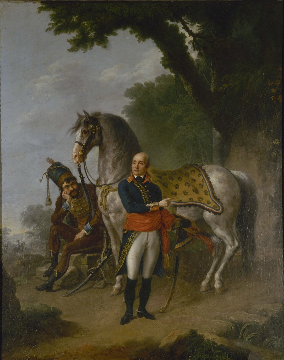 Portræt af general Joseph Marie Servan de Gerbey 1741-1808, ca. 1800. af Louis Lafitte