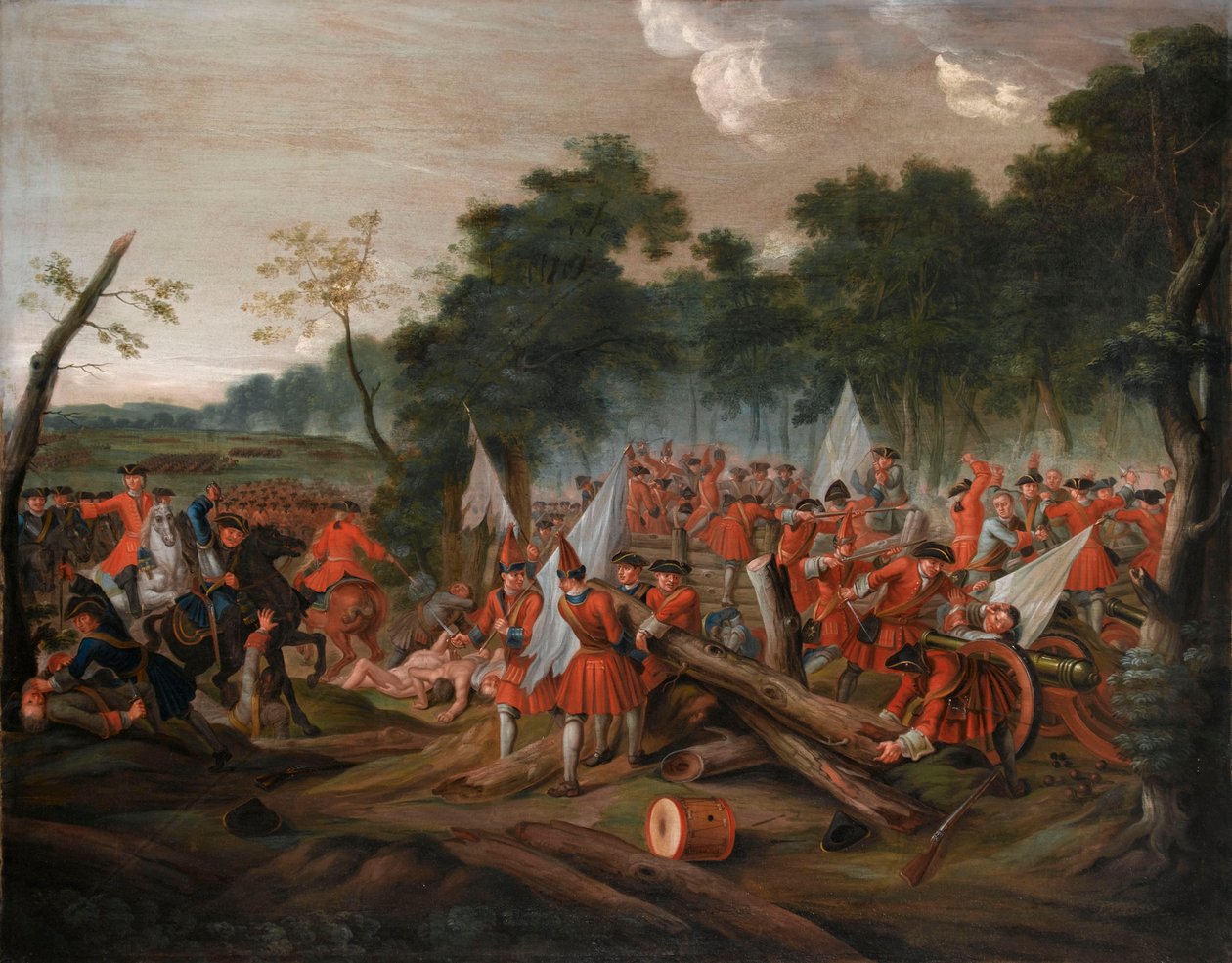 Slaget ved Malplaquet, 11. september 1709, ca. 1713 af Louis Laguerre