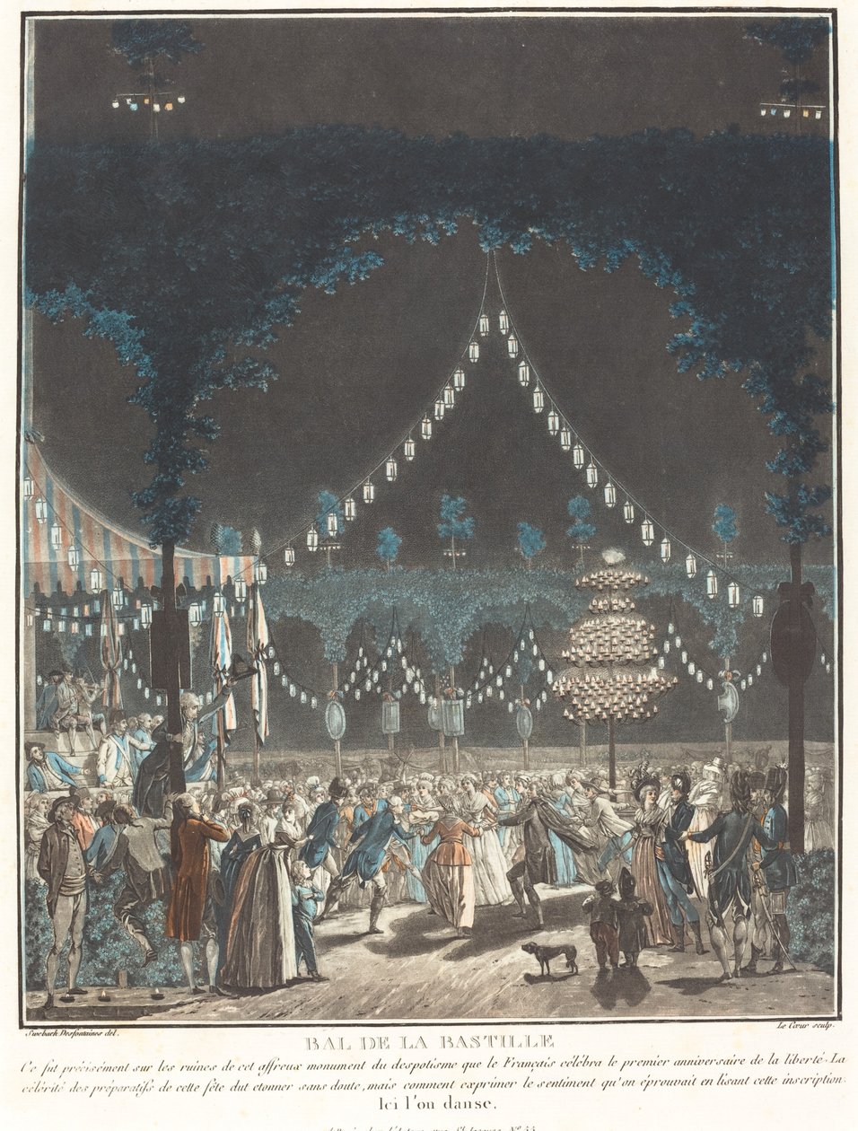 Bastille Bold af Louis Le Coeur and Jacques François Joseph Swebach Desfontaines