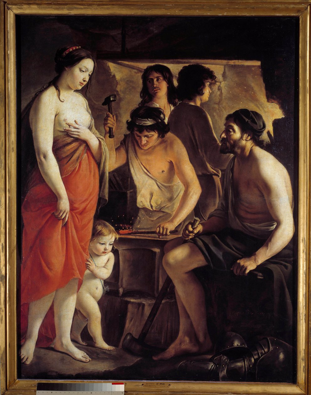 Kom til Vulcans smedje. Maleri af Louis Le Nain (1593-1648) af Louis le Nain