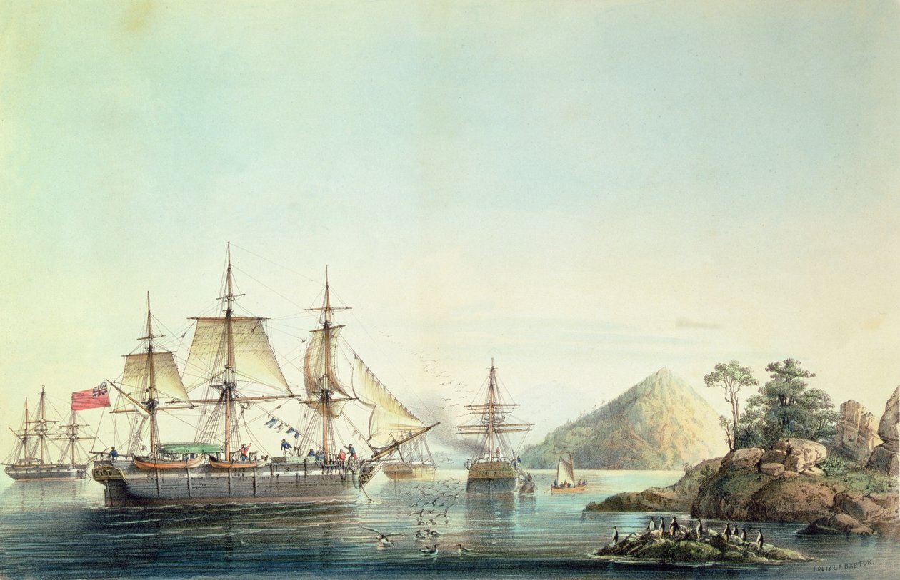 Canot Esquimau af Louis Lebreton