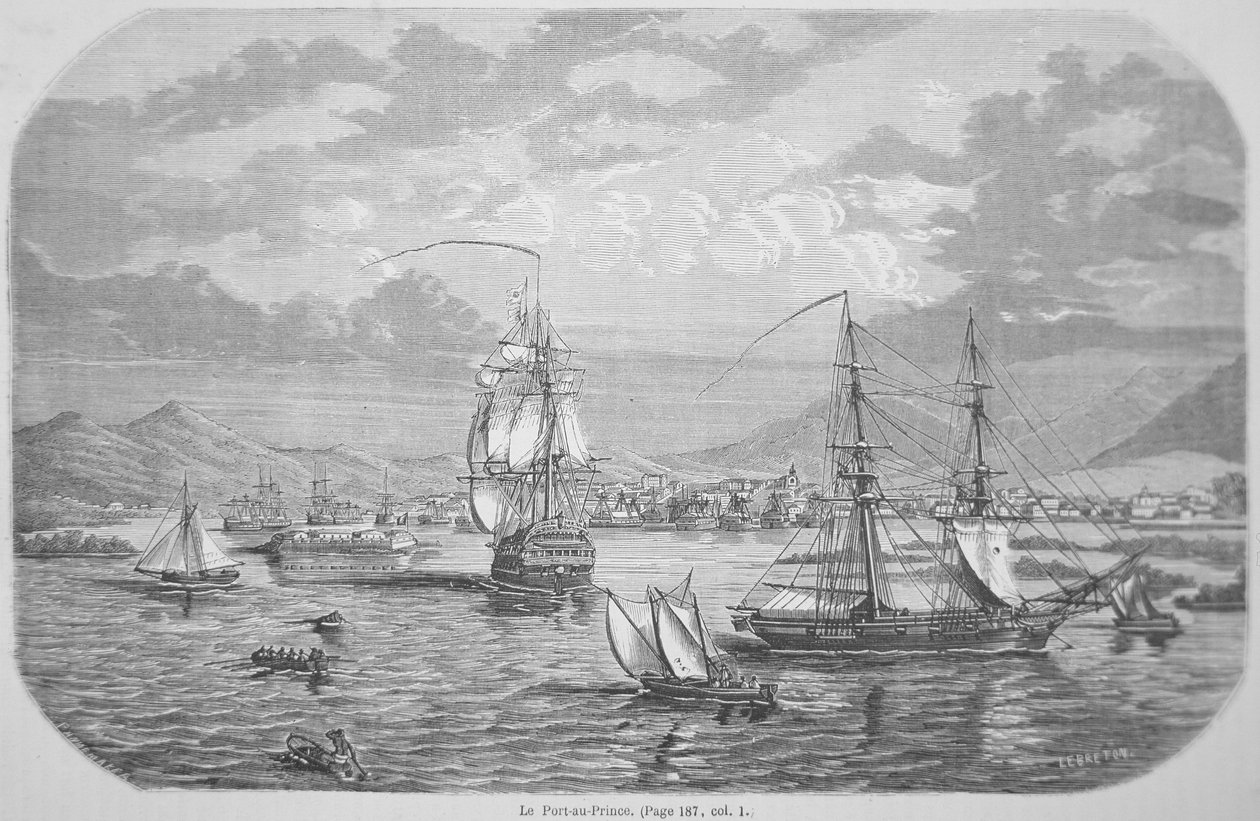Port-au-Prince (gravering) af Louis Le Breton