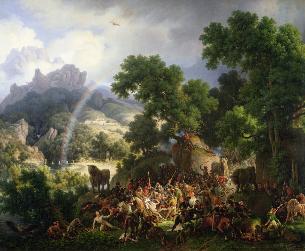 General Lejeune. fanget og strippet nøgen af spanske guerillatropper, reddes af Don Juan Padalea (