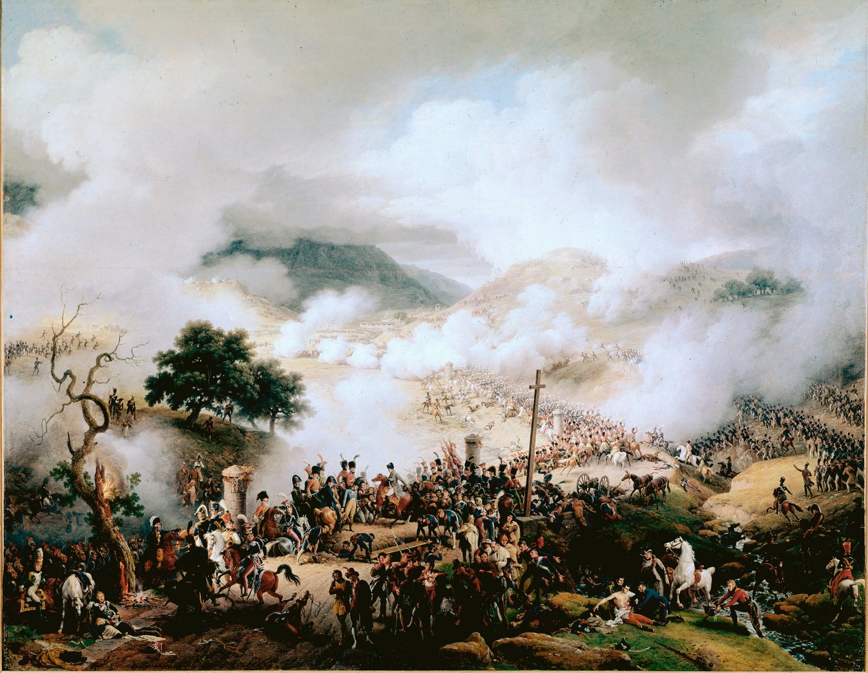 Napoleonskrigene (Spaniens krig): "" slaget ved Somosierra, den 30/11/1808"" Maleri af Louis Francois Lejeune (1778-1848) 1810 Versailles, slottets museum af Louis Lejeune