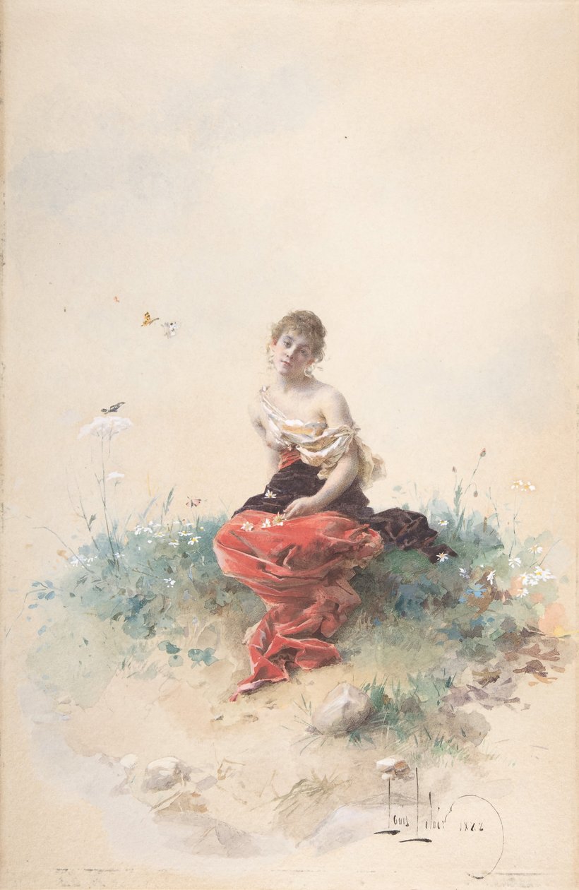 Kvindefigur, 1800-tallet. af Louis Leloir