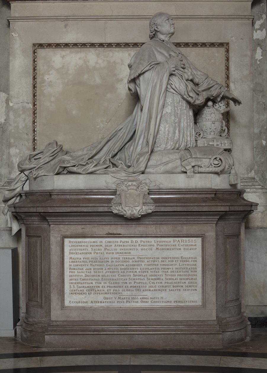 Begravelsesmonument til Pedro Ludovico Paris af Louis Leon Cugnot