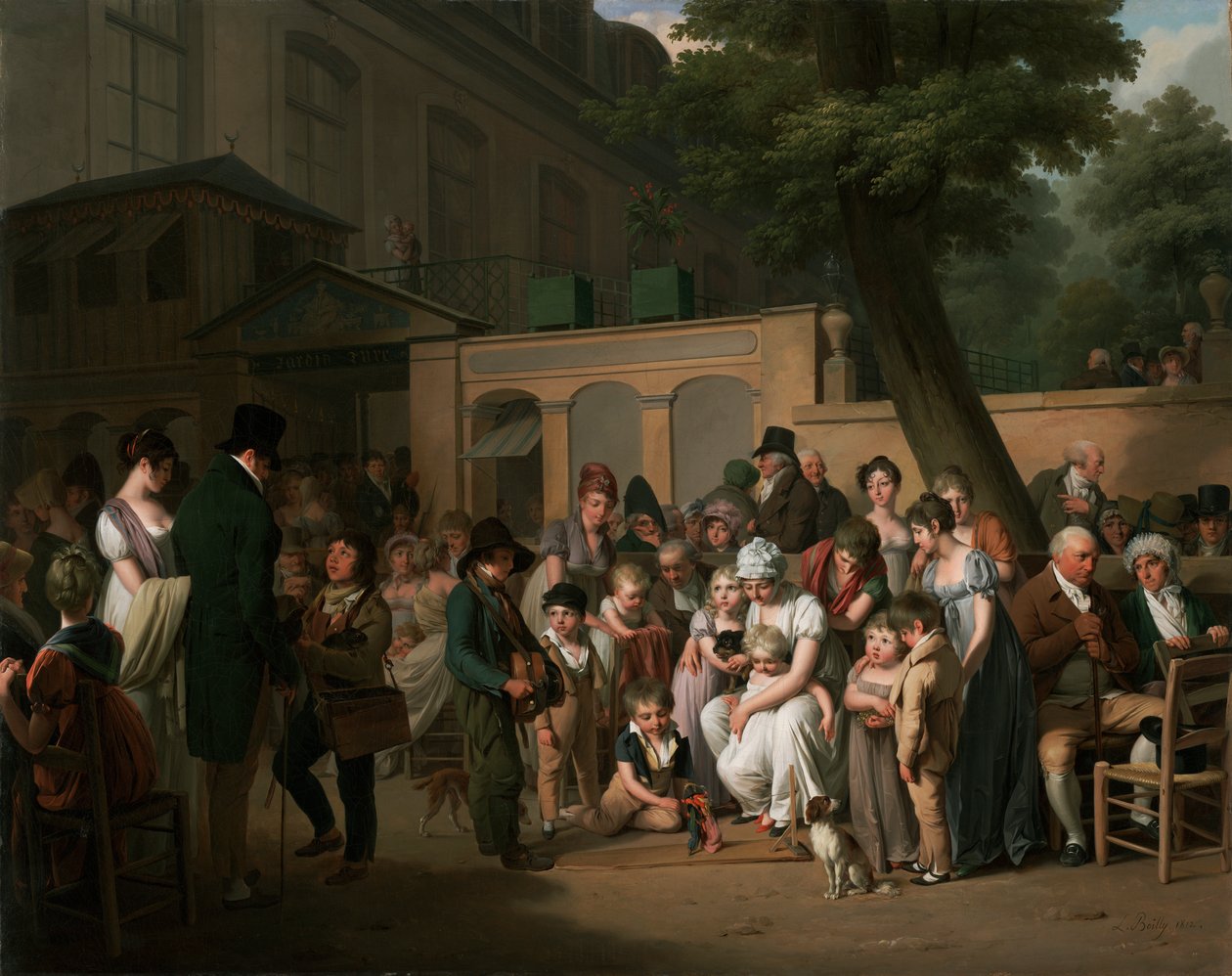 Indgang til Jardin Turc af Louis Leopold Boilly
