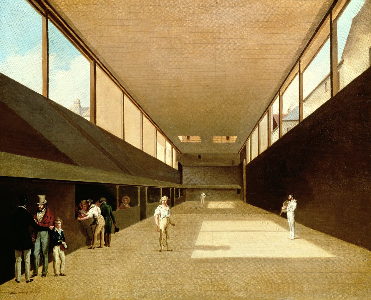 Interiør af Jeu de Paume, Versailles af Louis Leopold Boilly