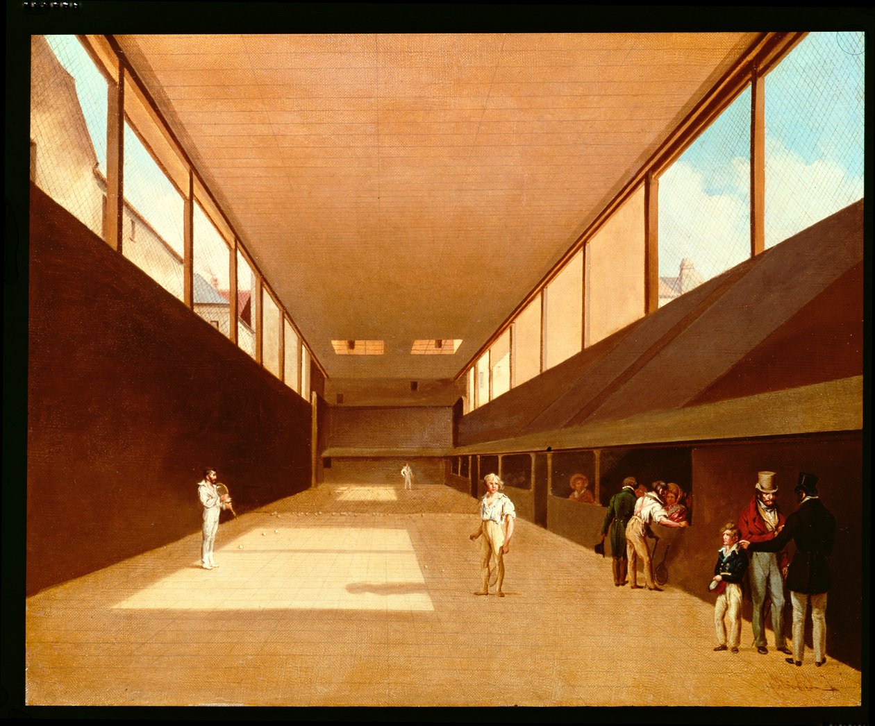 Interiør af Jeu de Paume, Versailles af Louis Leopold Boilly