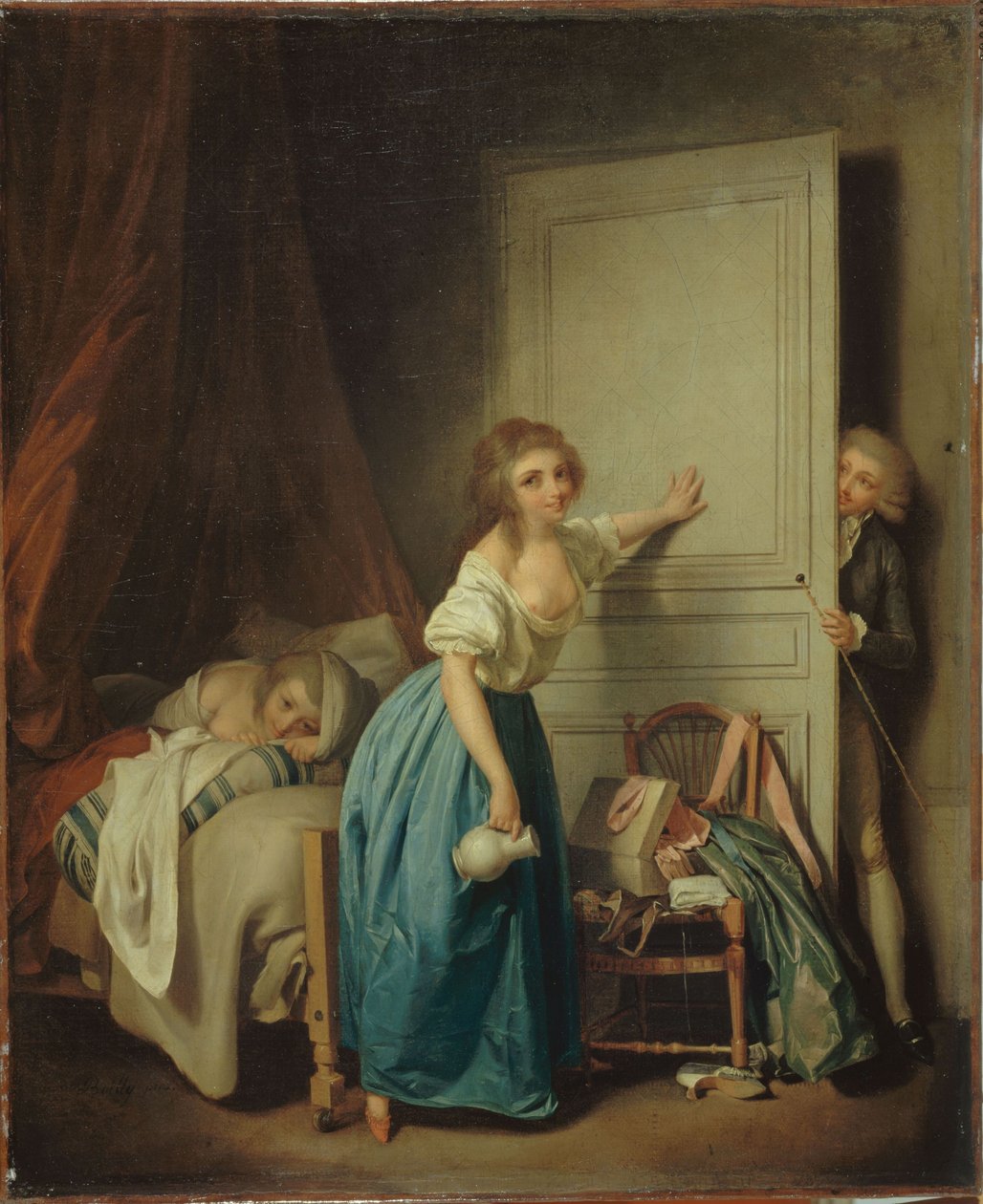 Den indiskrete af Louis Leopold Boilly