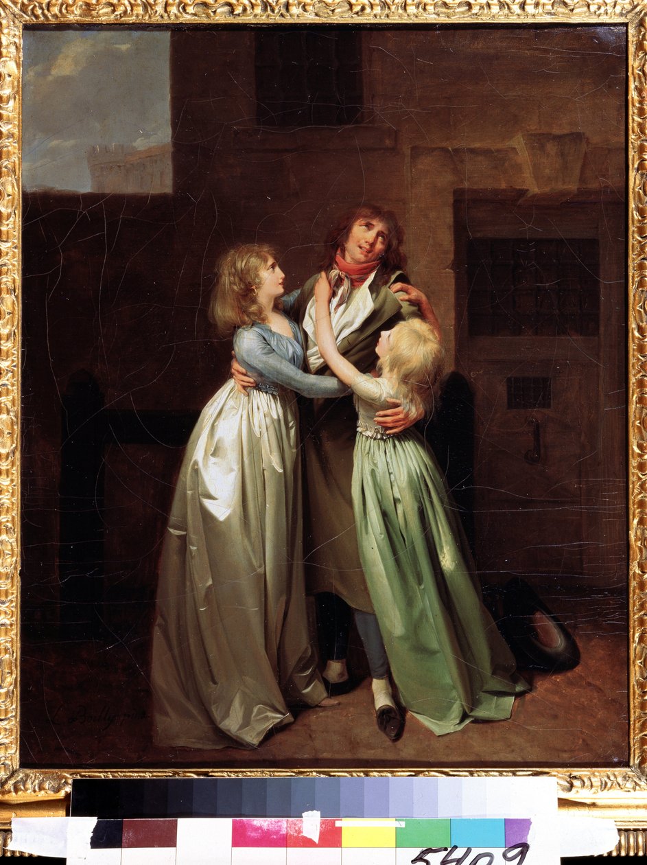 ""Den smertefulde adskillelse"" (En sørgelig afsked) Maleri af Louis Leopold (Louis Leopold) Boilly (1761-1845) omkring 1780 Pushkin Museum, Moskva af Louis Leopold Boilly