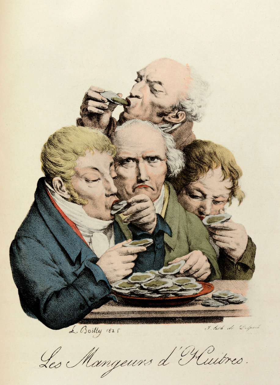 Oyster Eaters gravering af Louis-Leopold Boilly (Louis Leopold Boilly af Louis Leopold Boilly