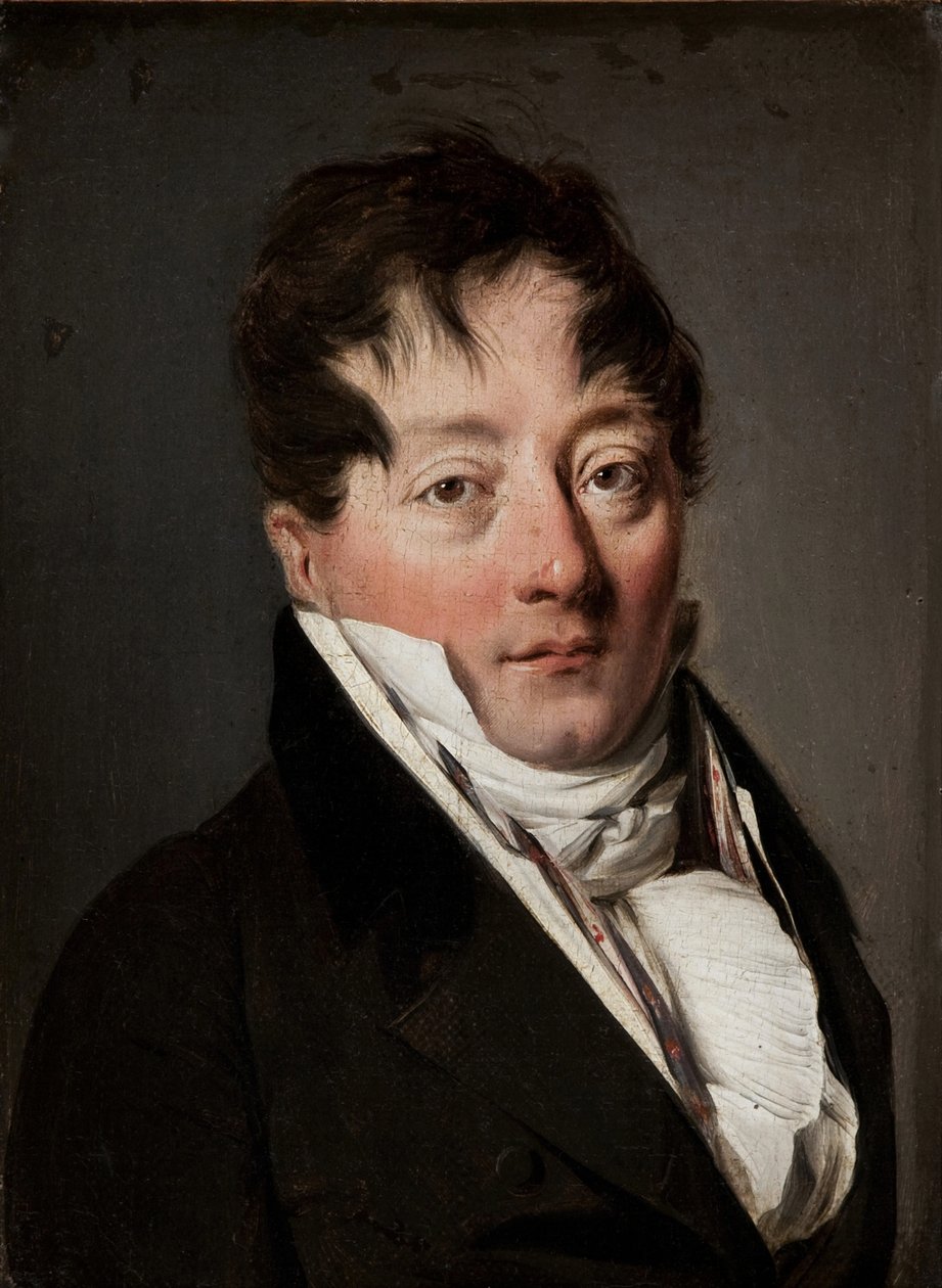 Portræt af Alexandre Balthazar Laurent Grimod de la Reynière 1758-1837 af Louis Leopold Boilly