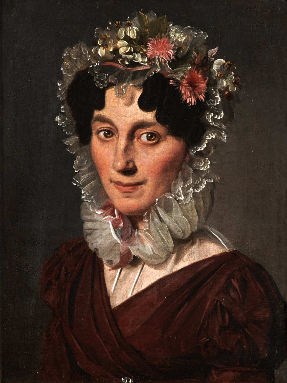 Portræt af Caroline (Sophie) Gast, født Veinheimer af Louis Leopold Boilly