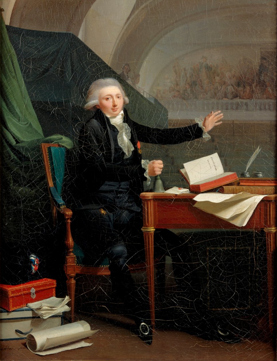 Portræt af Jan Anthony dAverhoult 1756-1792, 1792 af Louis Leopold Boilly