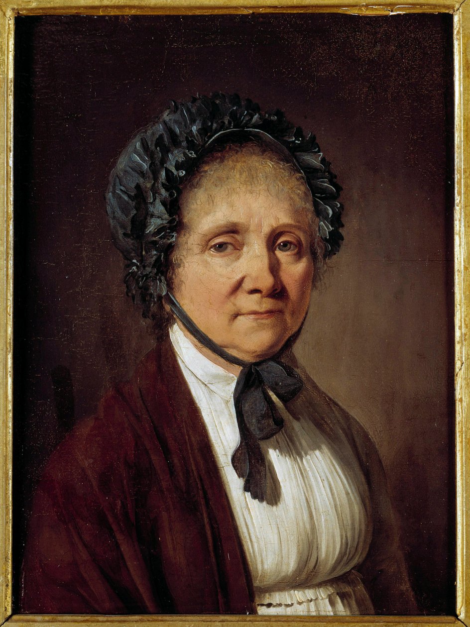 Portræt af Madame Nicolas Vincent Arnault, mor til forfatteren Antoine Vincent Arnault Maleri af Louis Leopold Boilly af Louis Leopold Boilly