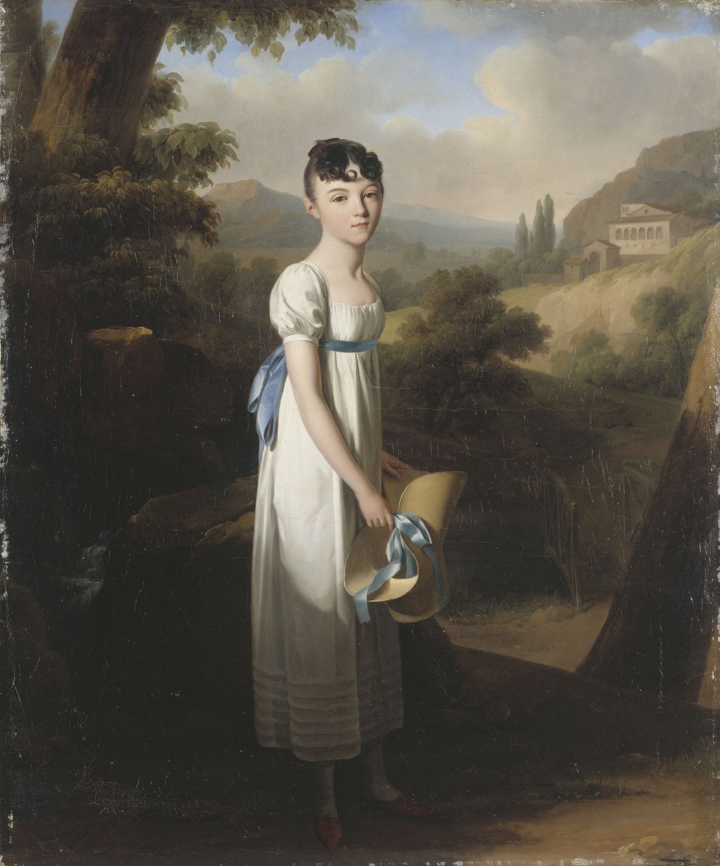 Portræt af Mademoiselle Athénaïs dAlbenas af Louis Leopold Boilly