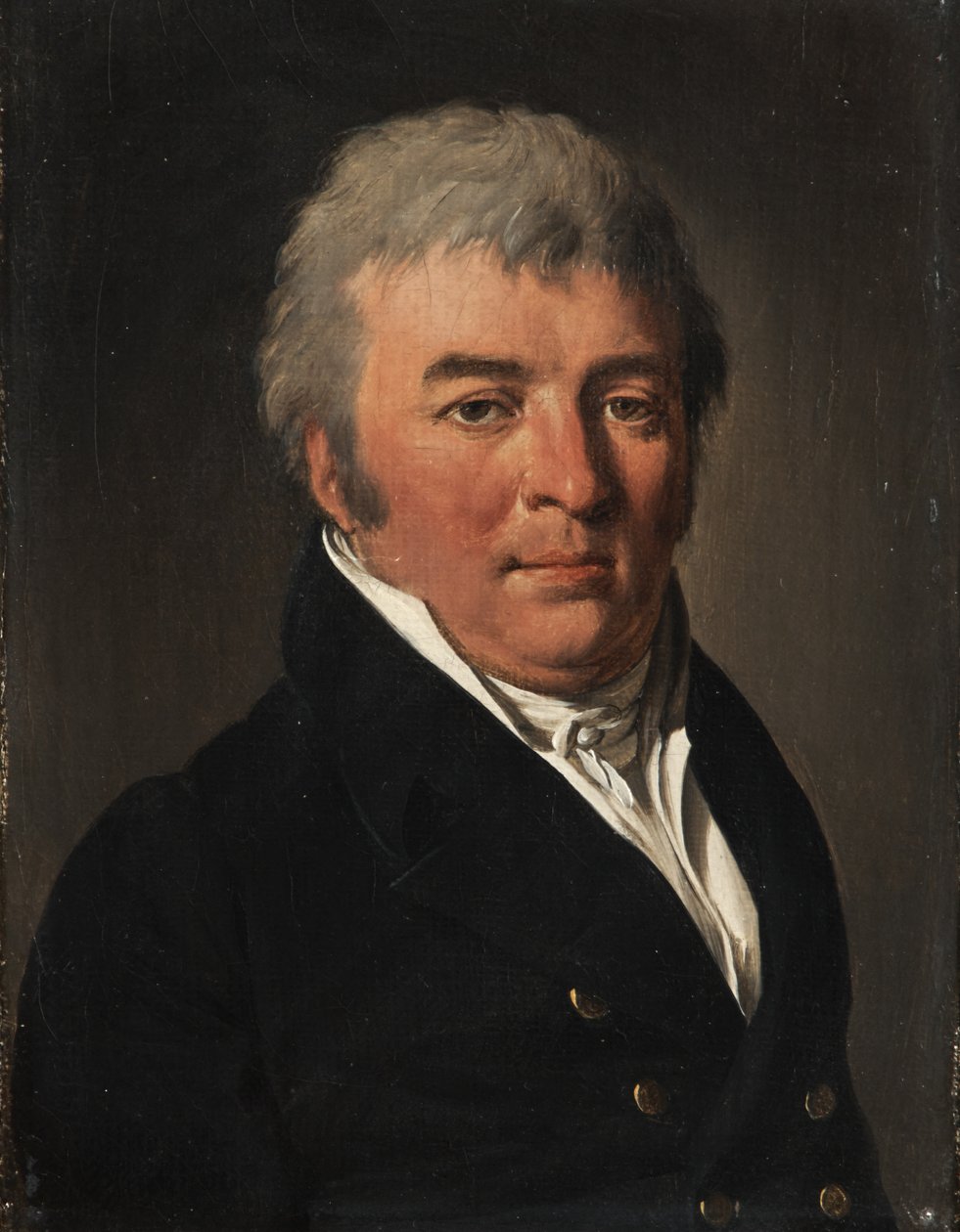 Portræt af en mand med en jakke med knapper af Louis Leopold Boilly