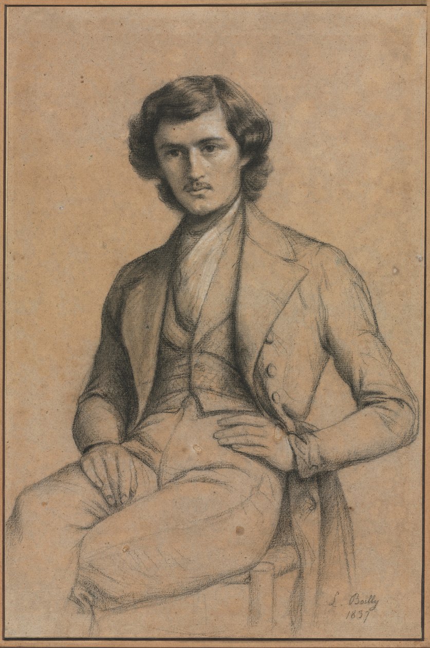 Portræt af en ung mand af Louis Leopold Boilly