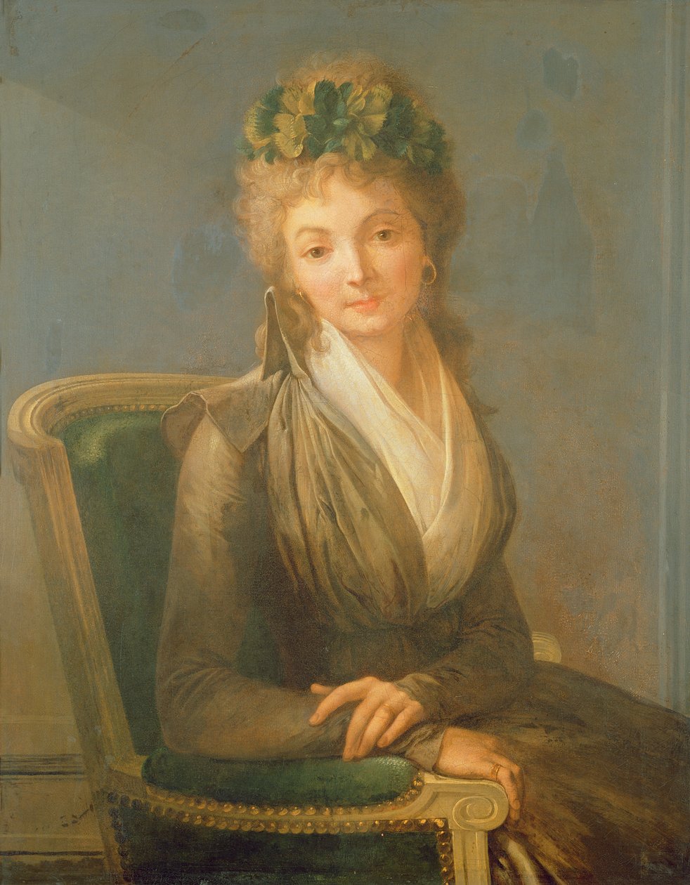 Portræt formodes at være Lucile Desmoulins (1771-94) 1794 (olie på lærred) af Louis Leopold Boilly