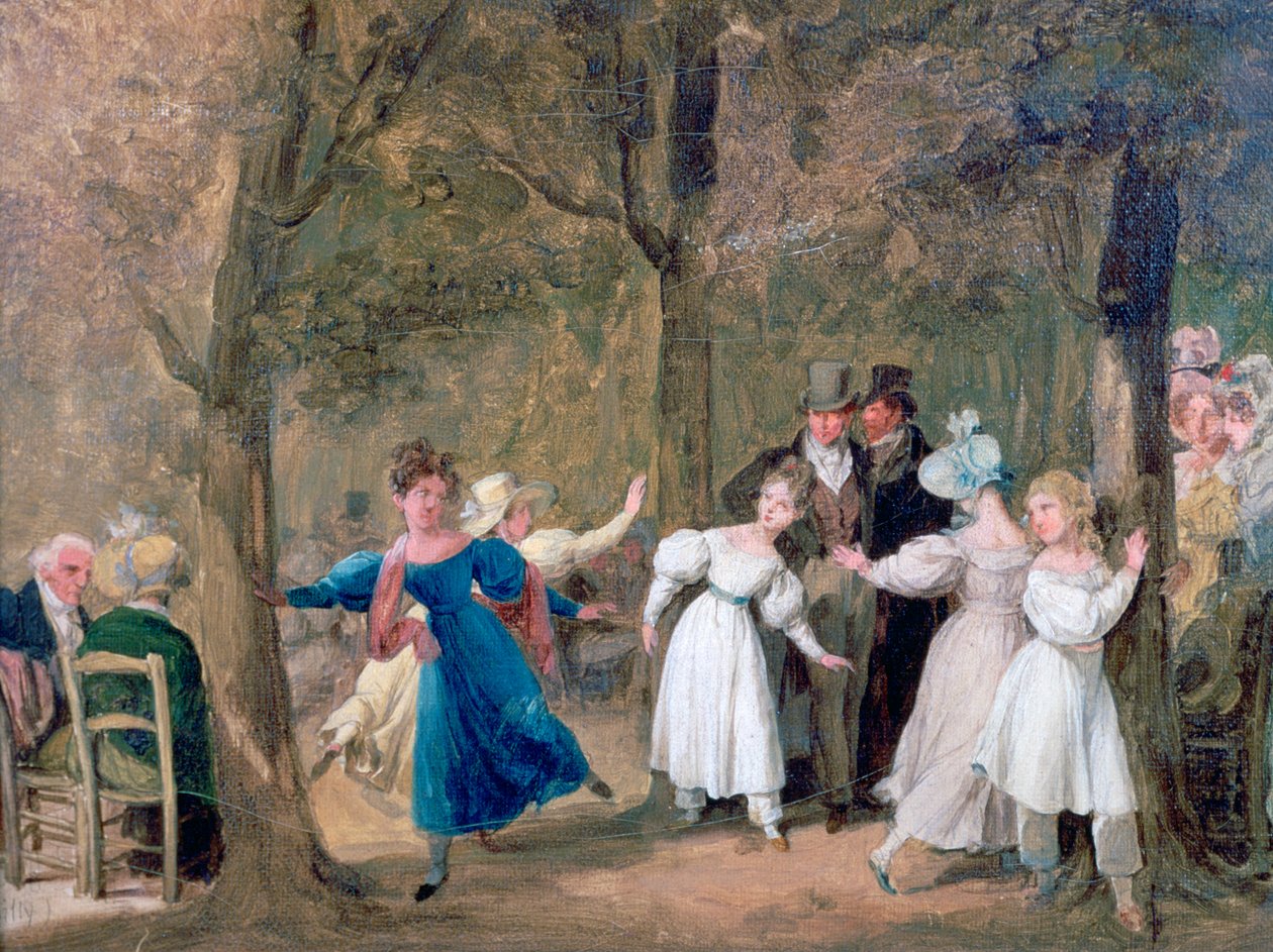 Genforening i Luxembourg-haven, 1761-1845 af Louis Leopold Boilly