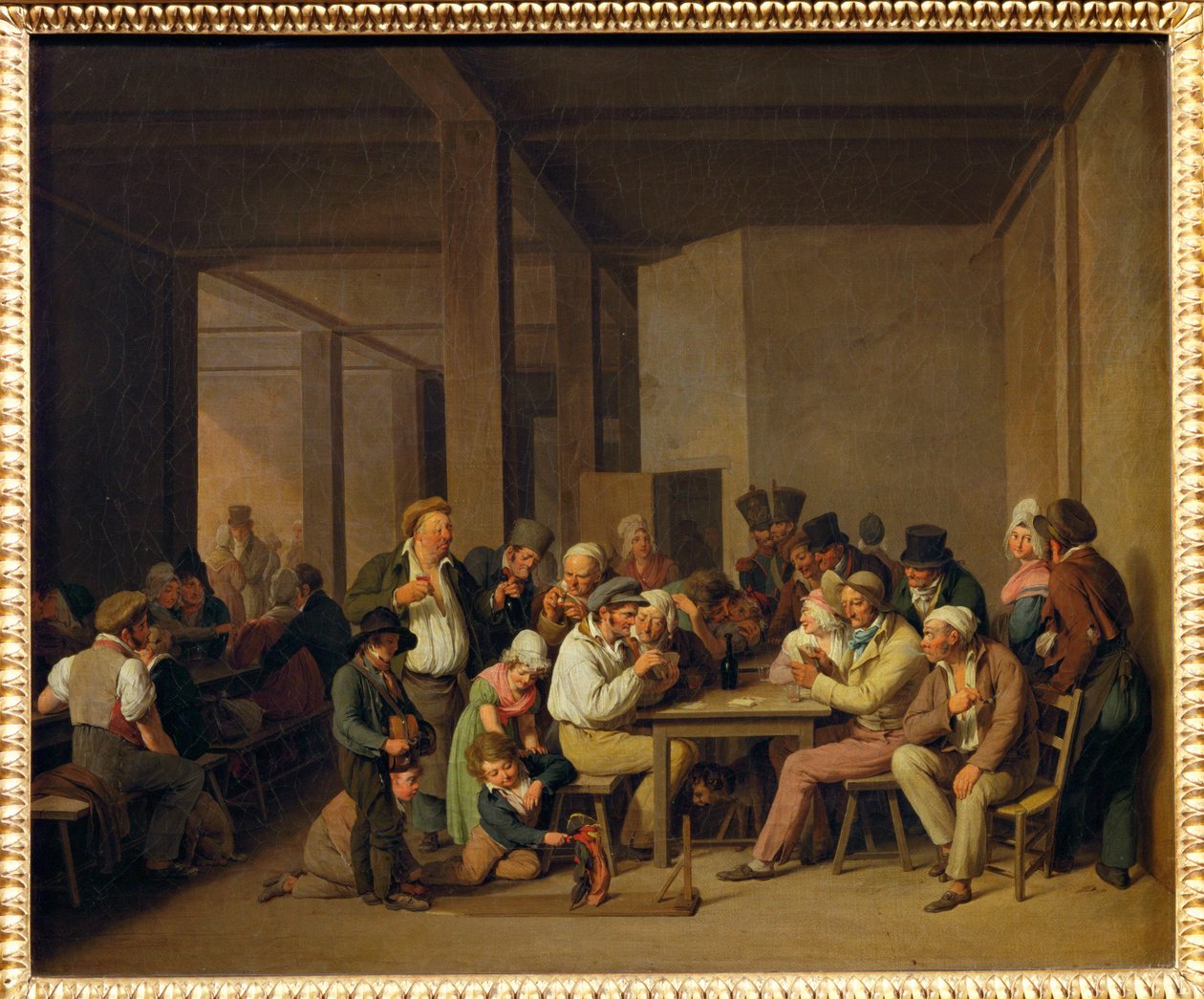 Scene de cabaret - scener på et værtshus ... af Louis Leopold Boilly