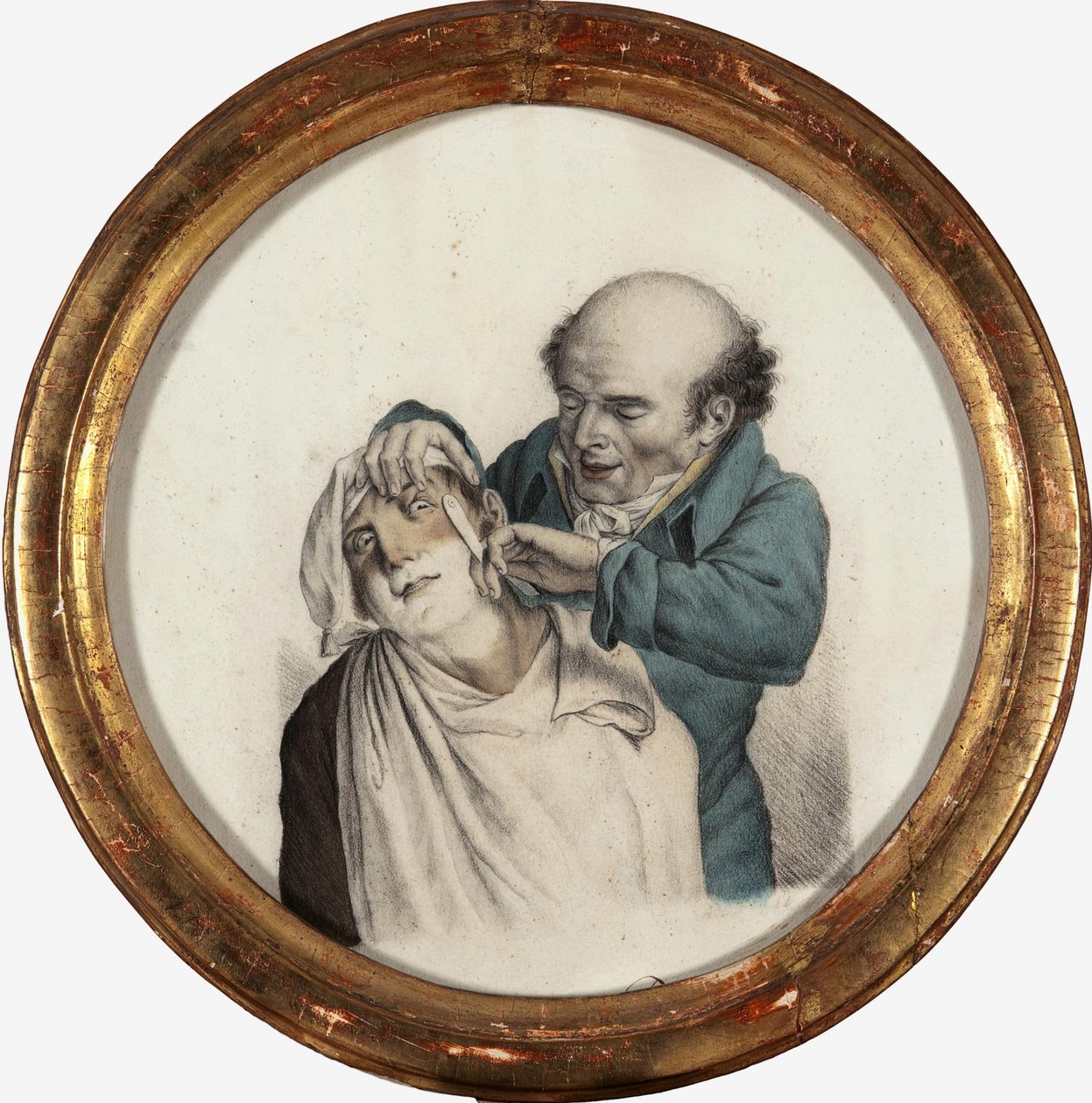 Dygtig barber, 1823 af Louis Leopold Boilly
