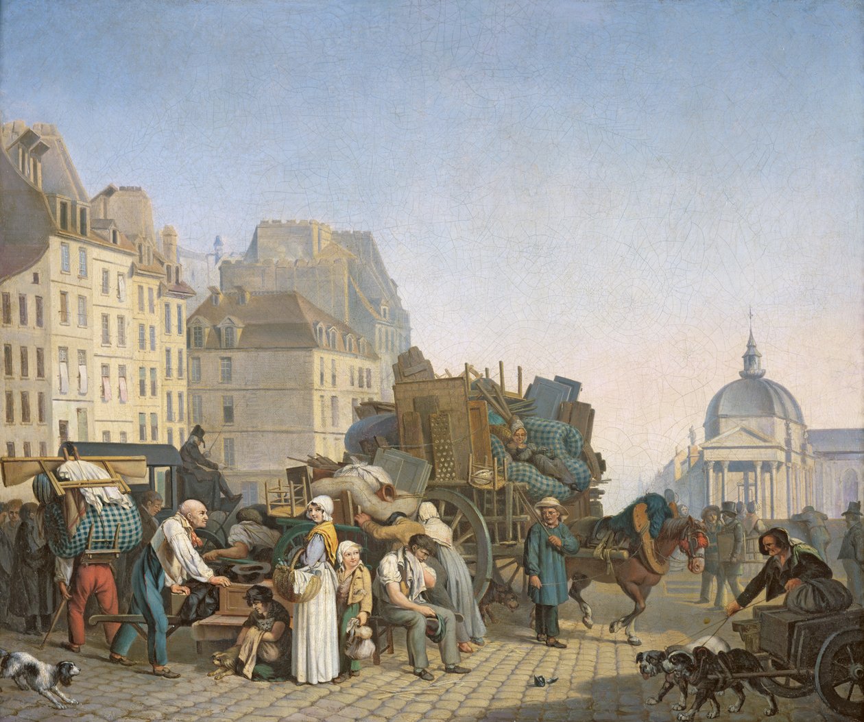Husflytterne, 1840 af Louis Leopold Boilly