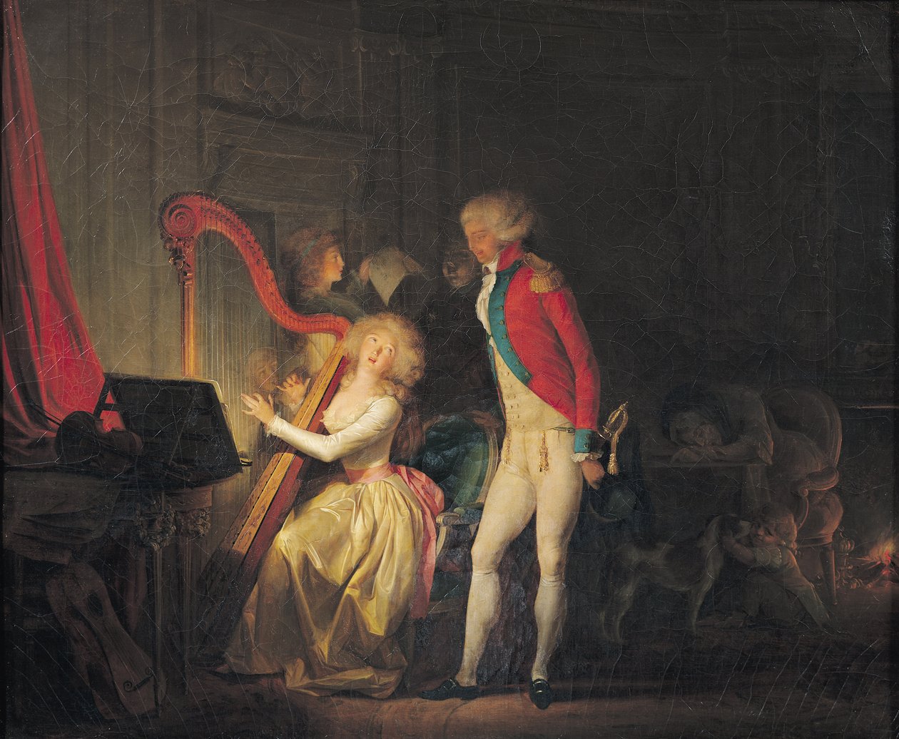 Den improviserede koncert eller harmoniens pris af Louis Leopold Boilly
