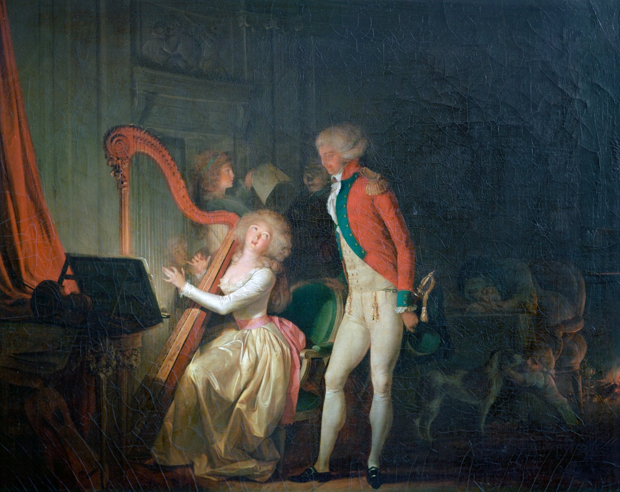 Den improviserede koncert eller harmoniens pris, 1790 af Louis Leopold Boilly