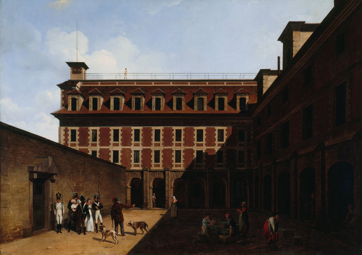 Madelonnettes fængsel, ca. 1810. af Louis Leopold Boilly
