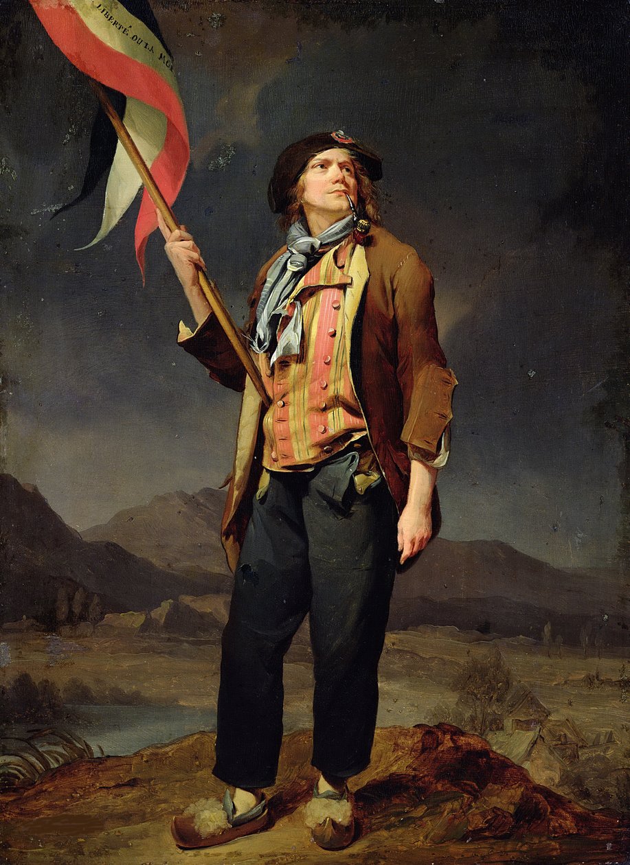 Sangeren Chenard, som Sans-Culotte, 1792 af Louis Leopold Boilly
