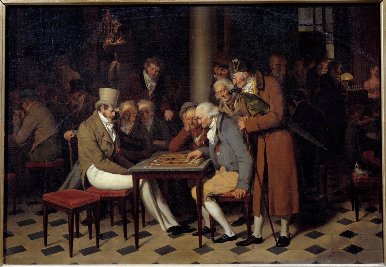 Det indre af en cafe siger damernes fest på Cafe Lamblin på Palais Royal i Paris Maleri af Louis Leopold Boilly (1761-1845) 1800-tallets søn. 0,38x0,55 m Chantilly, Musee Conde af Louis Leopold Boilly