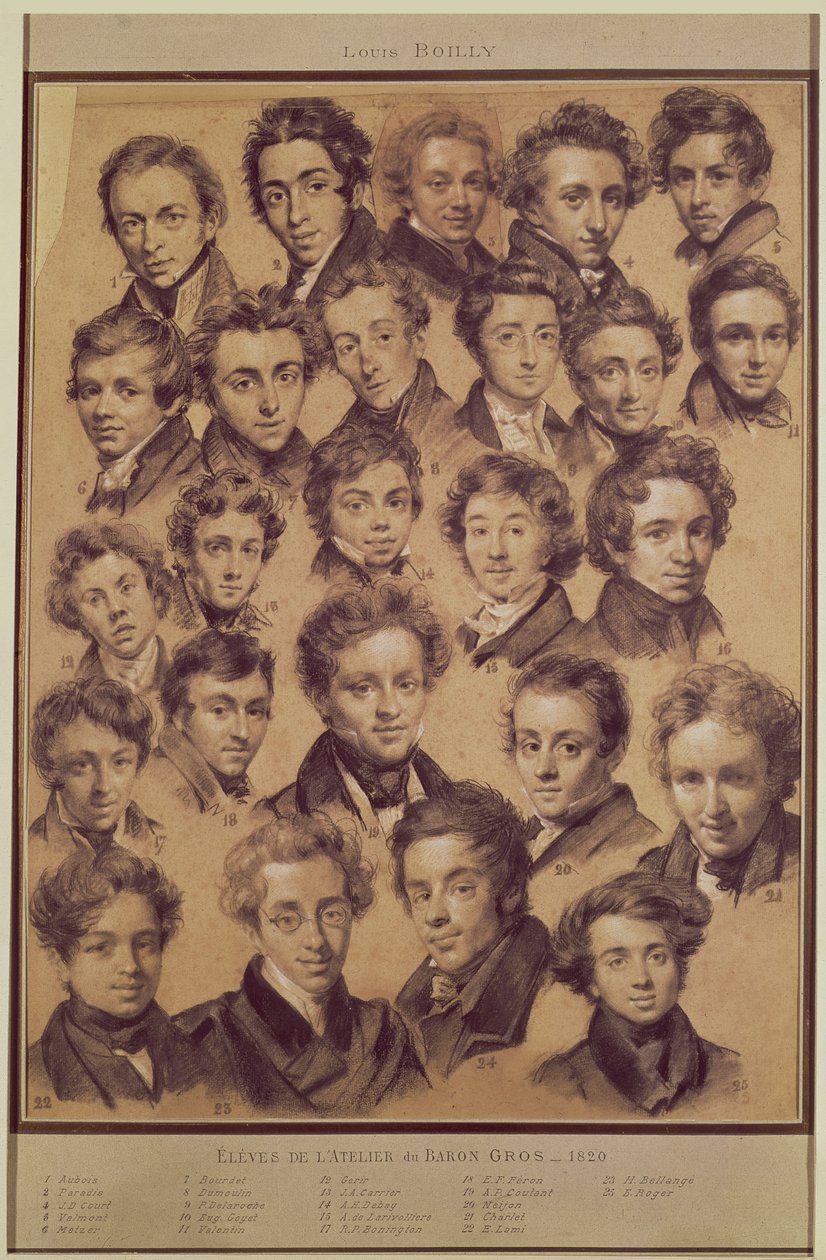 Femogtyve elever fra Antoine Jean Gros