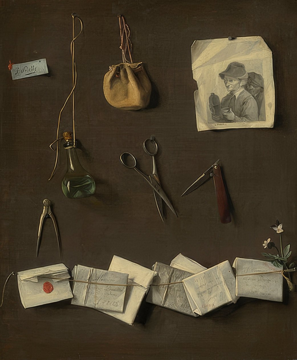 Forskellige genstande. Omkring 1785 af Louis Leopold Boilly