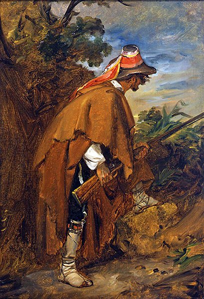 The Bandit, ca. 1819-21 (olie på papir lagt på lærred) af Louis Leopold Robert
