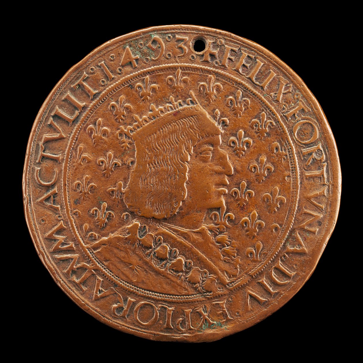 Charles VIII, 1470-1498, konge af Frankrig 1483 [forside], 14931494 af Louis Lepère