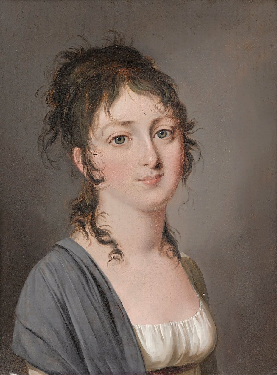 Louis-Léopold Boilly - Portræt af komtesse François de Sainte-Aldegonden af Louis Leopold Boilly