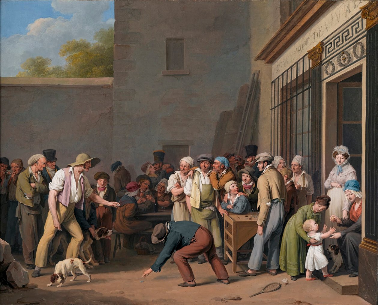 Louis-Léopold Boilly - Spillet om tønden af Louis Leopold Boilly