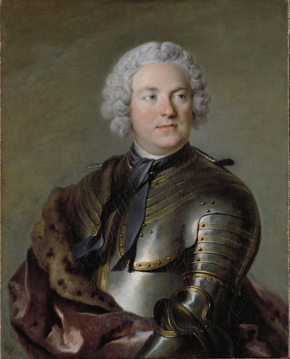 Charles Gustave de Tessin, svensk aristokrat og politiker - Portræt af Carl Gustaf Tessin (1695-1770), af Tocque, Louis (1696-1772). olie på lærred af Louis Tocqué