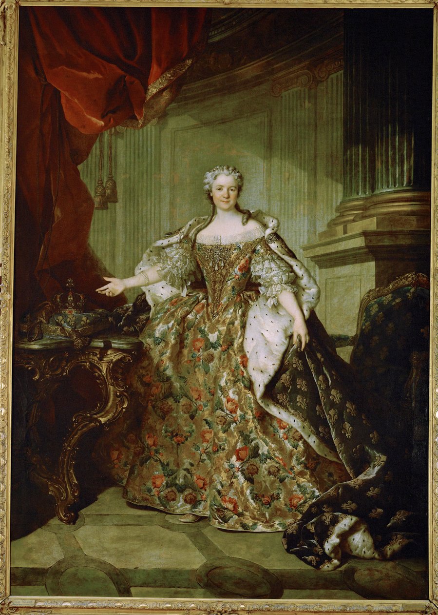Marie Leszczynska, dronning af Frankrig, hustru til Ludvig XV, datter af Stanislas Leszczynski, konge af Polen ... af Louis M. Tocque